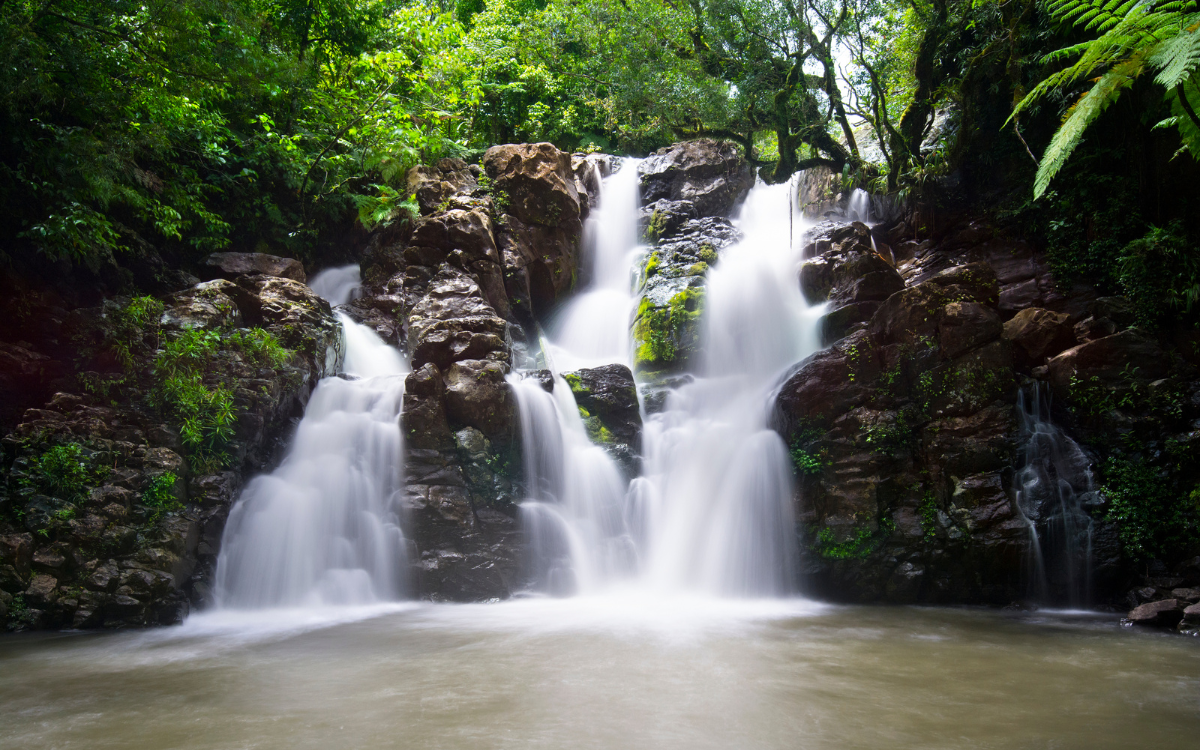 Cascading waterfalls